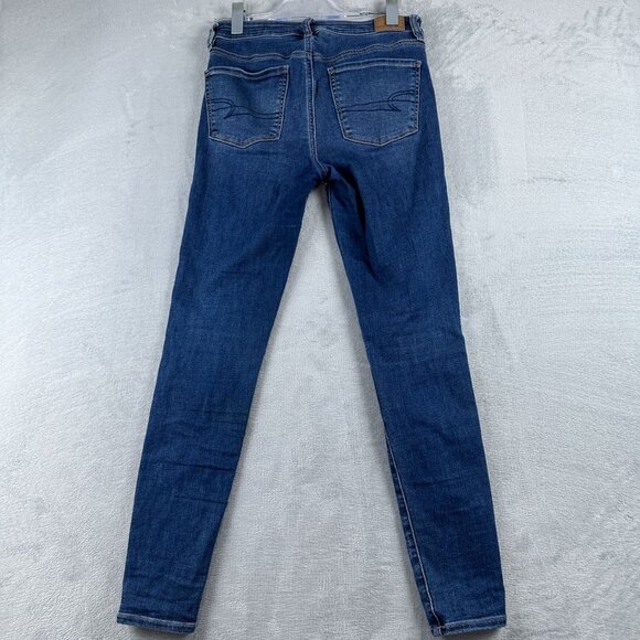 American Eagle Outfitters Skinny Jeans Womens Size 6R Next Level Stretch Blue - Picture 2 of 12